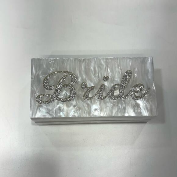 Lovers and Friends Bride Clutch Bag in Ivory Rhinestone - Picture 2 of 9